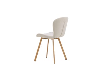 Lilja Matstol i Tyg med Träben - Beige - Möbler - Stolar & fåtöljer - Matstol & köksstol