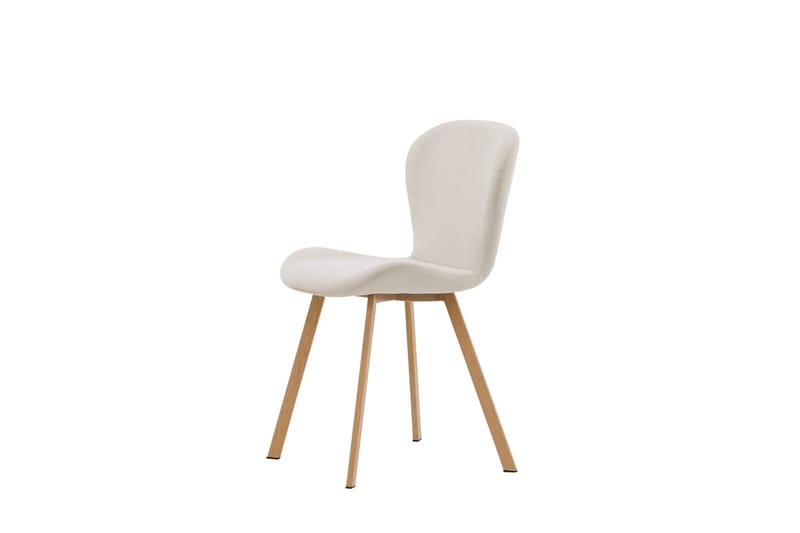 Lilja Matstol i Tyg med Träben - Beige - Möbler - Stolar & fåtöljer - Matstol & köksstol