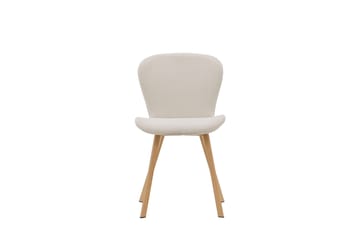 Lilja Matstol i Tyg med Träben - Beige - Möbler - Stolar & fåtöljer - Matstol & köksstol