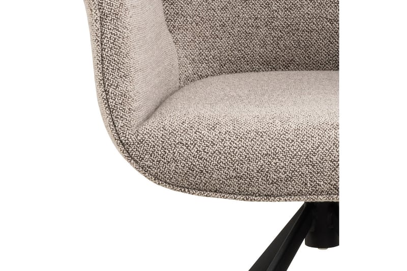 Lipie Matstol i Bouclé med Metallben - Beige - Möbler - Stolar & fåtöljer - Matstol & k öksstol