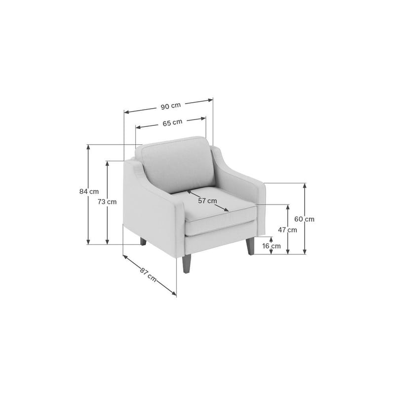 Lorvas Fåtölj - Mörkröd - Möbler - Stolar & fåtöljer - Fåtölj