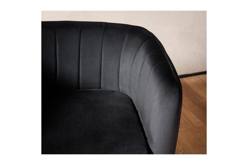 Lounge & Cocktailstol Wohnling Sammet stoppad Gyllene Metallben Industriell - Möbler - Stolar & fåtöljer - Matstol & köksstol