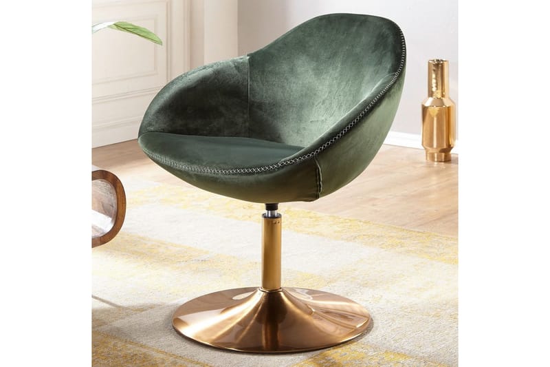 Lounge & Cocktailstol Wohnling Siran Sammet Klädd Industriell - Möbler - Stolar & fåtöljer - Fåtölj