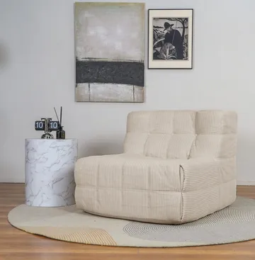 Lounge fåtölj beige manchester - Vera - Möbler - Stolar & fåtöljer - Fåtölj