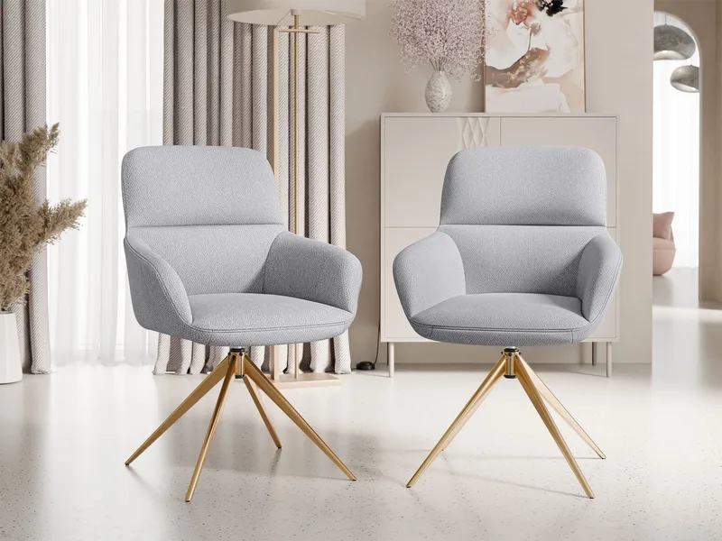 Lyrin Kontorsstol 2-pack - Grå - Möbler - Stolar & fåtöljer - Kontorsstol & skrivbordsstol