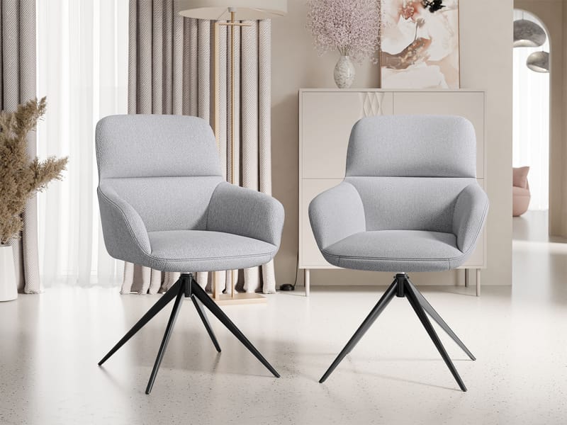 Lyrin Kontorsstol 2-pack - Grå - Möbler - Stolar & fåtöljer - Kontorsstol & skrivbordsstol