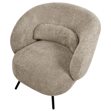 Makela Modern Rund Fåtölj i Boucle - Ljus Taupe - Möbler - Stolar & fåtöljer - Fåtölj