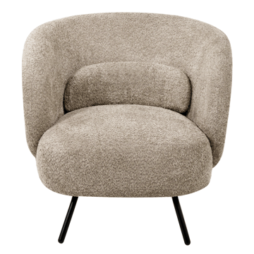 Makela Modern Rund Fåtölj i Boucle - Ljus Taupe - Möbler - Stolar & fåtöljer - Fåtölj