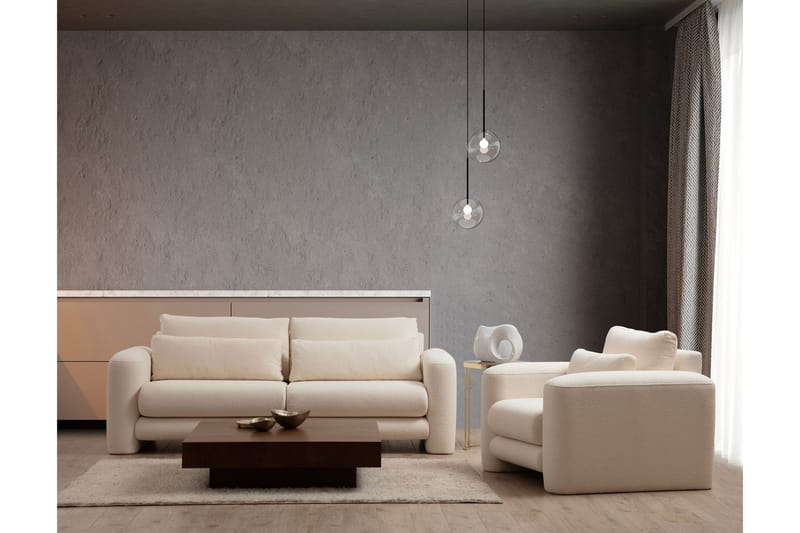 Makhan Fåtölj - Ljusbeige - Möbler - Stolar & fåtöljer - Fåtölj