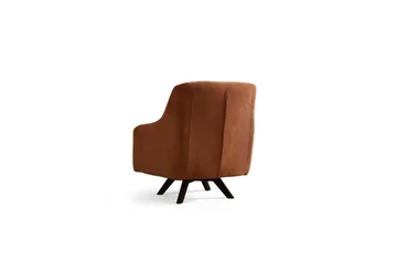 Malkiat Loungefåtölj - Orange/Svart - Möbler - Stolar & fåtöljer - Fåtölj