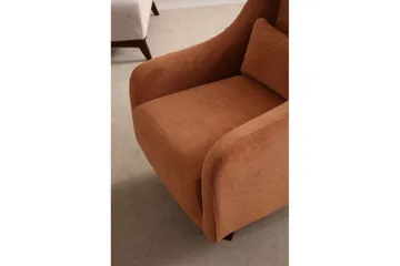 Malkiat Loungefåtölj - Orange/Svart - Möbler - Stolar & fåtöljer - Fåtölj
