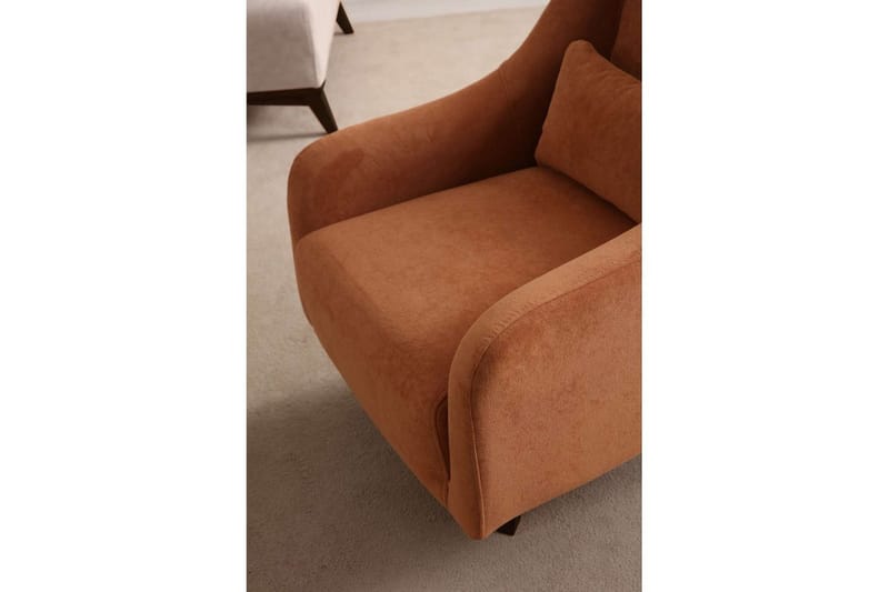 Malkiat Loungefåtölj - Orange/Svart - Möbler - Stolar & fåtöljer - Fåtölj