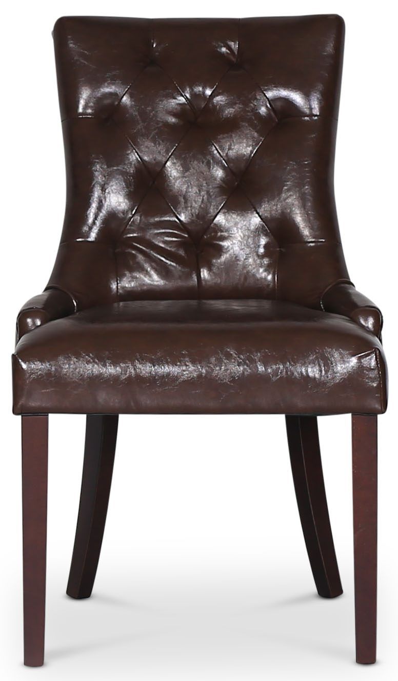 Marie Stol i brun vintage PU, Brun vintage