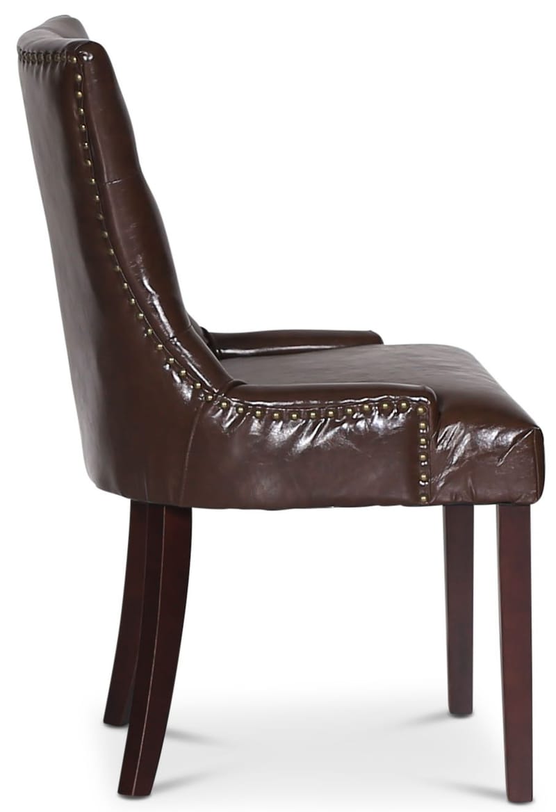 Marie Stol i brun vintage PU - Brun vintage - Möbler - Stolar & fåtöljer - Matstol & köksstol