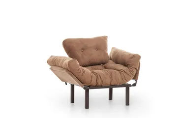Maryborough Fällbar och Bäddbar Reclinerfåtölj i Velour - Brun - Möbler - Stolar & fåtöljer - Fåtölj