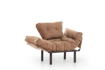 Maryborough Fällbar och Bäddbar Reclinerfåtölj i Velour - Brun - Möbler - Stolar & fåtöljer - Fåtölj