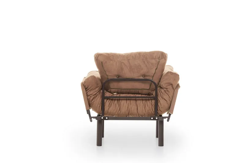 Maryborough Fällbar och Bäddbar Reclinerfåtölj i Velour - Brun - Möbler - Stolar & fåtöljer - Fåtölj