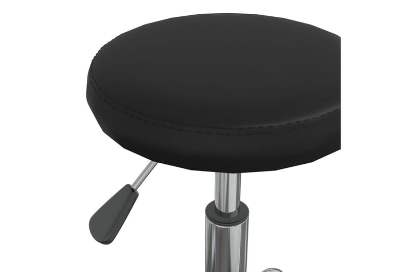 Massagepall konstläder svart - Svart - Möbler - Stolar & fåtöljer - Pall & puff