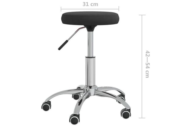 Massagepall sammet svart - Svart - Möbler - Stolar & fåtöljer - Pall & puff
