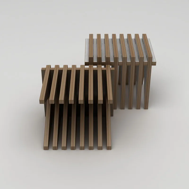 Matira Pall 51 cm - Naturträ - Möbler - Stolar & fåtöljer - Pall & puff