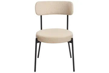 Matsalsstol Allison set om 2 Beige-Svart - Beige-Svart - Möbler - Stolar & fåtöljer - Matstol & köksstol