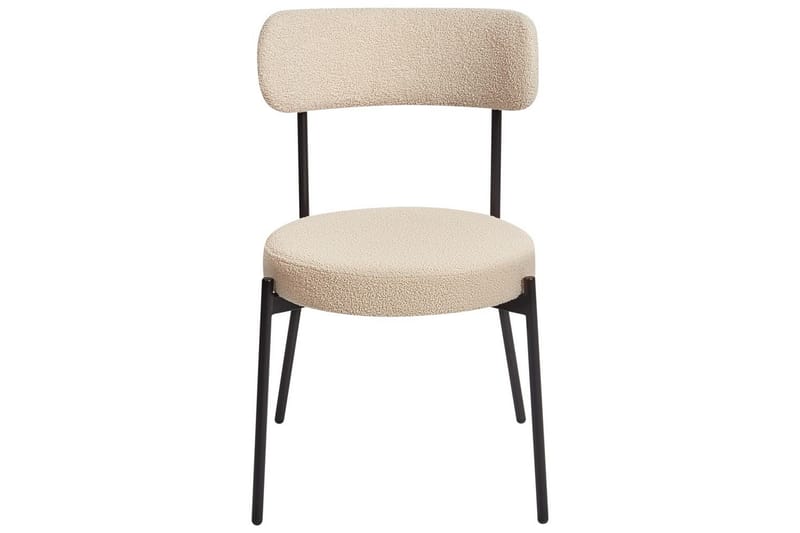 Matsalsstol Allison set om 2 Beige-Svart - Beige-Svart - Möbler - Stolar & fåtöljer - Matstol & köksstol