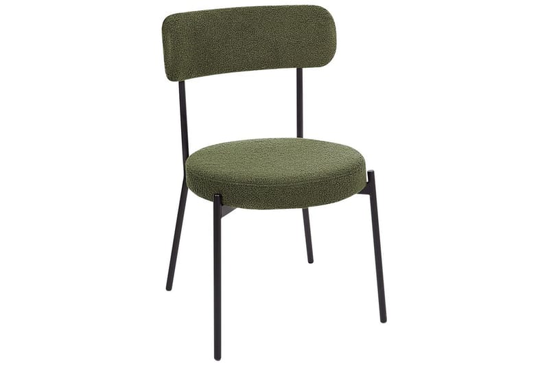 Matsalsstol Allison set om 2 Grön-Svart - Grön-Svart - Möbler - Stolar & fåtöljer - Matstol & köksstol