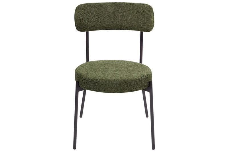 Matsalsstol Allison set om 2 Grön-Svart - Grön-Svart - Möbler - Stolar & fåtöljer - Matstol & köksstol