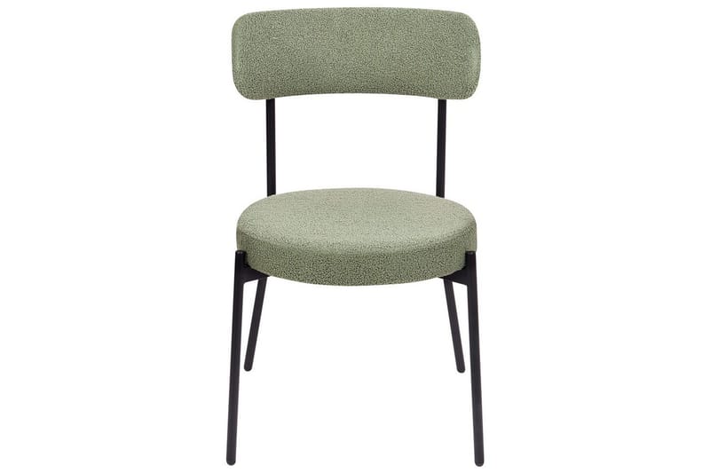 Matsalsstol Allison set om 2 Ljusgrön-Svart - Ljusgrön-Svart - Möbler - Stolar & fåtöljer - Matstol & köksstol