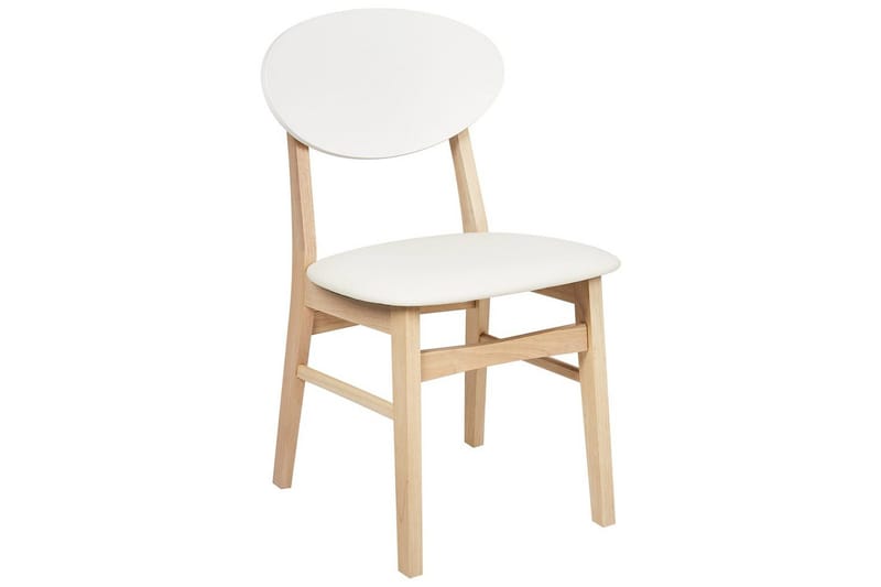 Matsalsstol Amery set om 2 Ljus Trä-Vit - Ljus Trä-Vit - Möbler - Stolar & fåtöljer - Matstol & köksstol