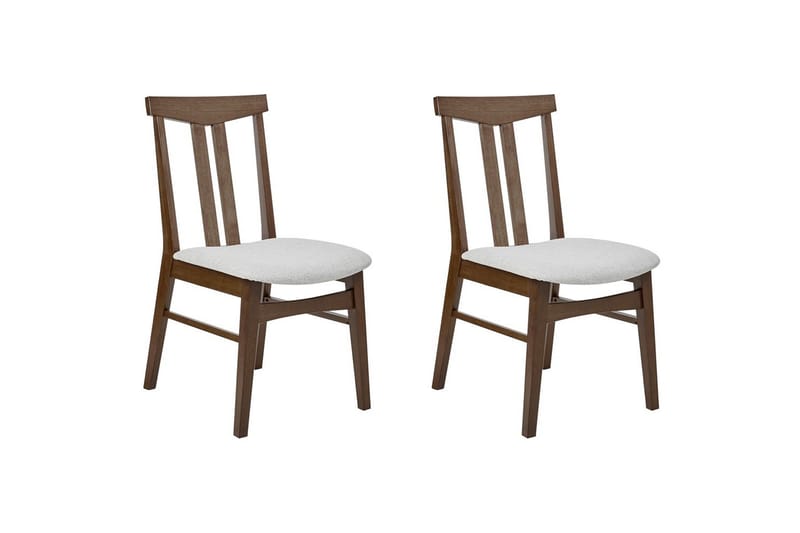 Matsalsstol Avalon set om 2 Mörkt Trä-Grått - Mörkt Trä-Grått - Möbler - Stolar & fåtöljer - Matstol & köksstol
