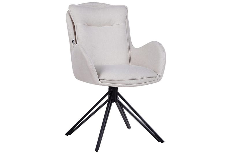 Matsalsstol Avelar set om 2 Beige-Svart - Beige-Svart - Möbler - Stolar & fåtöljer - Matstol & köksstol