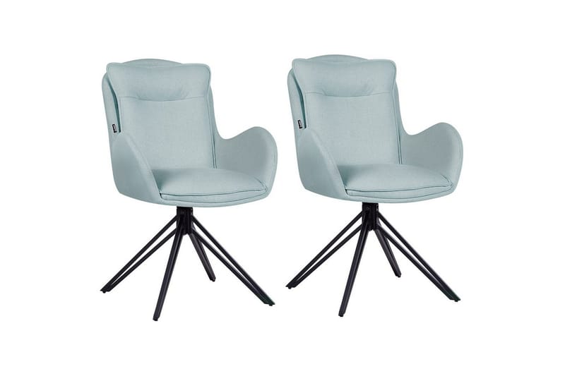 Matsalsstol Avelar set om 2 Grön-Svart - Grön-Svart - Möbler - Stolar & fåtöljer - Matstol & köksstol