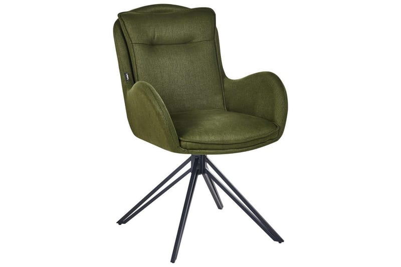 Matsalsstol Avelar set om 2 Mörkgrön-Svart - Mörkgrön-Svart - Möbler - Stolar & fåtöljer - Matstol & köksstol