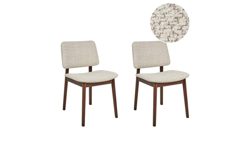 Matsalsstol Blane set om 2 Ljus Trä-Beige - Ljus Trä-Beige - Möbler - Stolar & fåtöljer - Matstol & köksstol