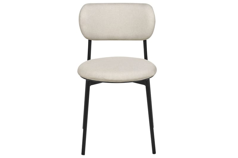 Matsalsstol Casey set om 2 Beige-Svart - Beige-Svart - Möbler - Stolar & fåtöljer - Matstol & köksstol
