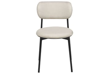 Matsalsstol Casey set om 2 Beige-Svart - Beige-Svart - Möbler - Stolar & fåtöljer - Matstol & köksstol