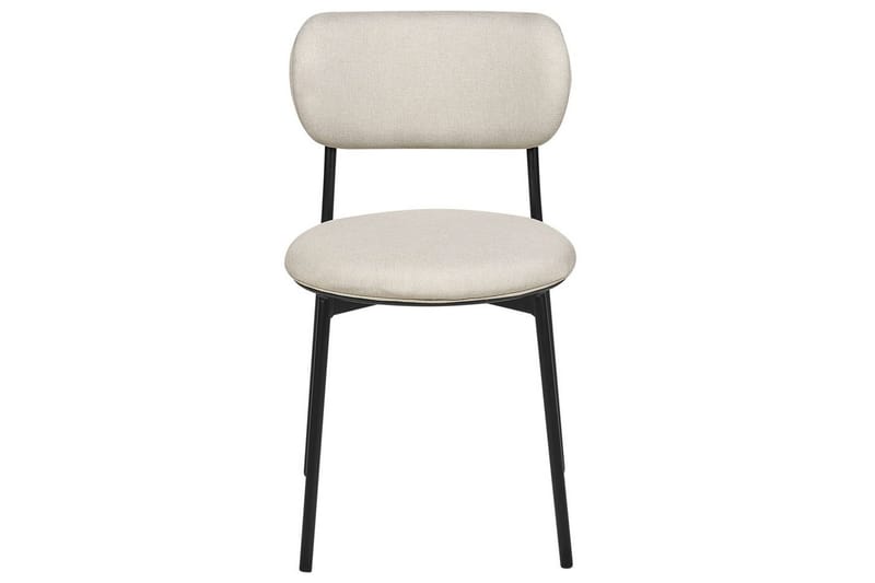 Matsalsstol Casey set om 2 Beige-Svart - Beige-Svart - Möbler - Stolar & fåtöljer - Matstol & köksstol