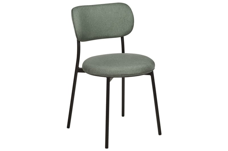 Matsalsstol Casey set om 2 Grön-Svart - Grön-Svart - Möbler - Stolar & fåtöljer - Matstol & köksstol