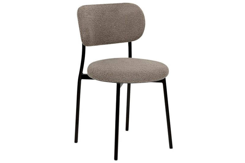 Matsalsstol Casey set om 2 Taupe-Svart - Taupe-Svart - Möbler - Stolar & fåtöljer - Matstol & köksstol