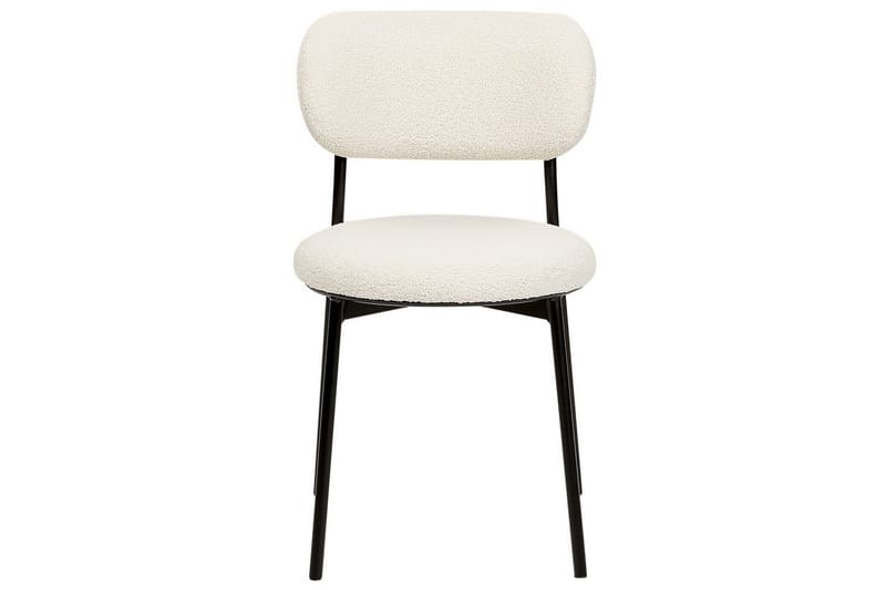 Matsalsstol Casey set om 2 Vit-Svart - Vit-Svart - Möbler - Stolar & fåtöljer - Matstol & köksstol