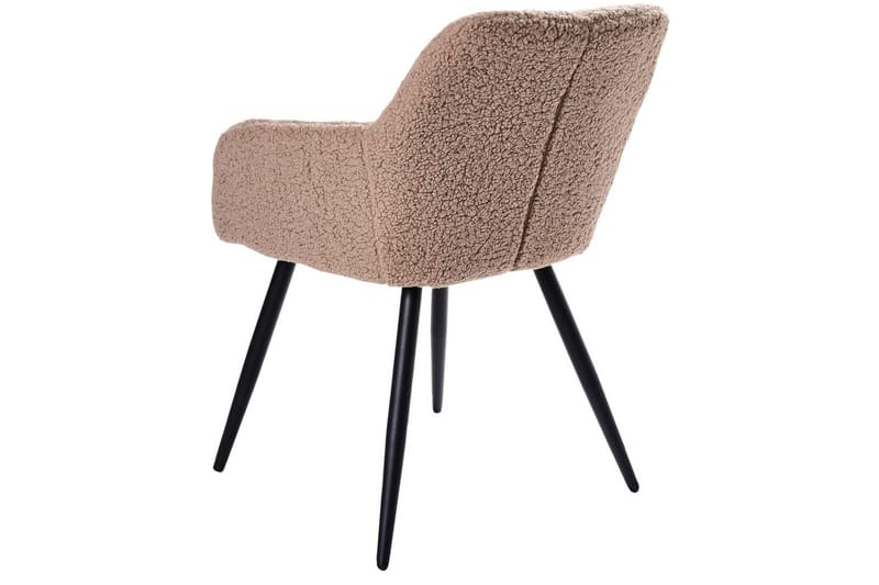 Matsalsstol Casmalia set om 2 Beige/svart - Beige/svart - Möbler - Stolar & fåtöljer - Matstol & köksstol
