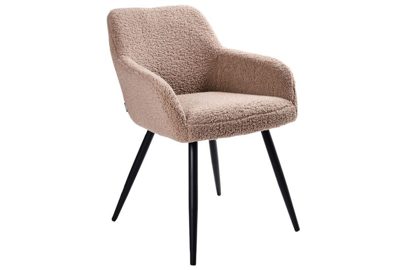 Matsalsstol Casmalia set om 2 Beige/svart - Beige/svart - Möbler - Stolar & fåtöljer - Matstol & köksstol