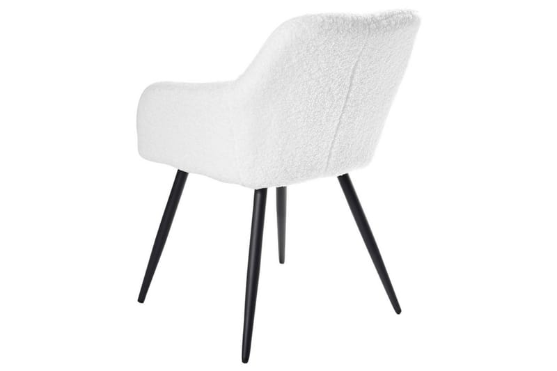 Matsalsstol Casmalia set om 2 Vit/Svart - Vit/Svart - Möbler - Stolar & fåtöljer - Matstol & köksstol