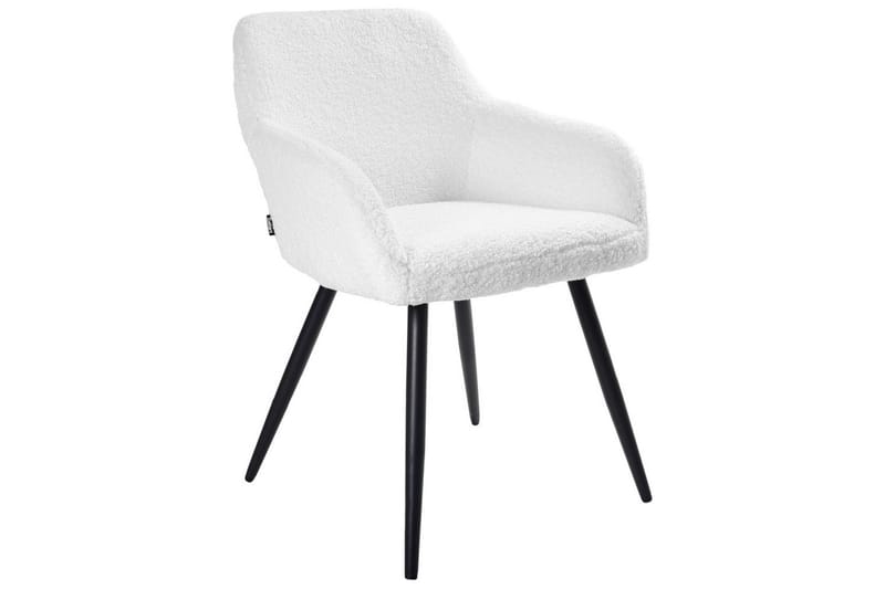 Matsalsstol Casmalia set om 2 Vit/Svart - Vit/Svart - Möbler - Stolar & fåtöljer - Matstol & köksstol