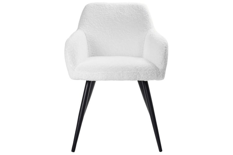 Matsalsstol Casmalia set om 2 Vit/Svart - Vit/Svart - Möbler - Stolar & fåtöljer - Matstol & köksstol