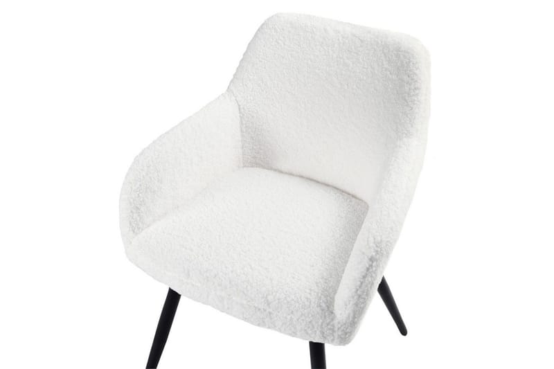 Matsalsstol Casmalia set om 2 Vit/Svart - Vit/Svart - Möbler - Stolar & fåtöljer - Matstol & köksstol