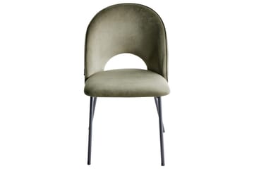 Matsalsstol Covelo set om 2 Grön-Svart - Grön-Svart - Möbler - Stolar & fåtöljer - Matstol & köksstol