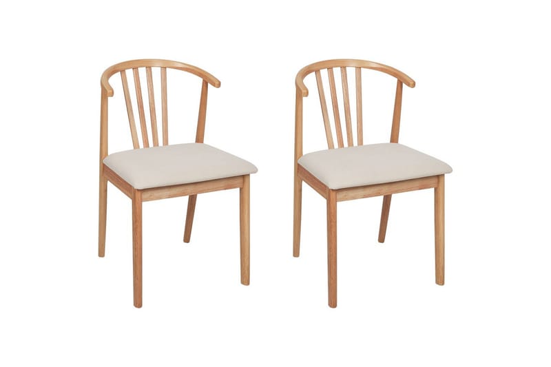 Matsalsstol Craig set om 2 Ljus Trä-Beige - Ljus Trä-Beige - Möbler - Stolar & fåtöljer - Matstol & köksstol