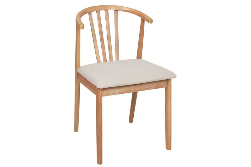 Matsalsstol Craig set om 2 Ljus Trä-Beige - Ljus Trä-Beige - Möbler - Stolar & fåtöljer - Matstol & köksstol